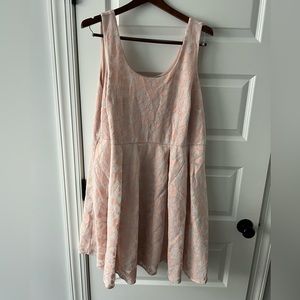 Torrid Dress Size 20 Women's Sleeveless Poly Blend Plus Size Zip Back Floral